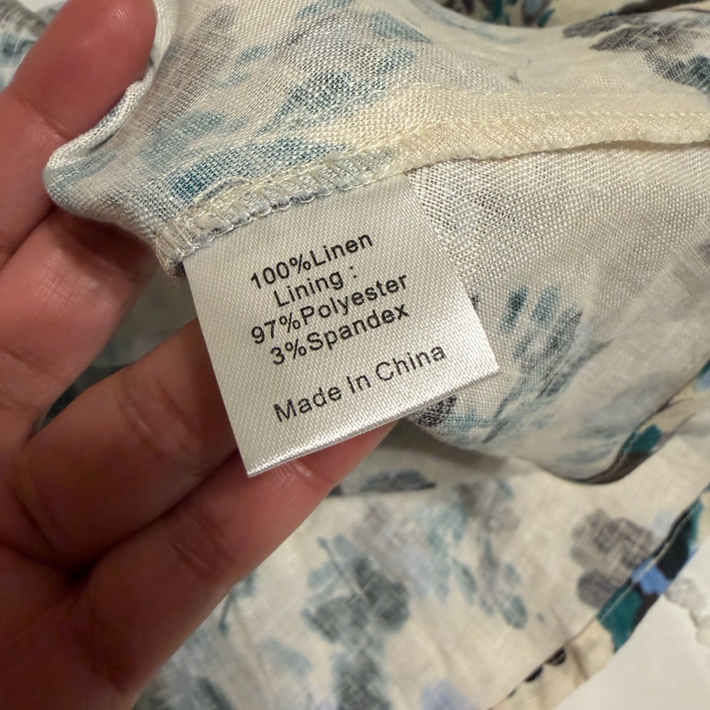 Tuckernuck White Maxi Dress with Teal & Black Floral Print - Picture 14 of 14